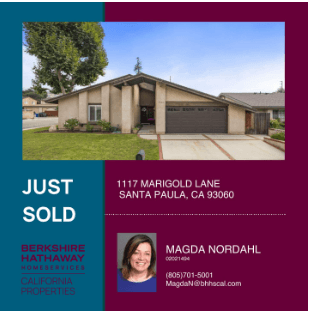 Sold! This lovely home in Santa Paula closed $25k over list price with multiple offers in the first week! Happy Seller!