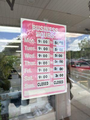 Business Hours (2024)