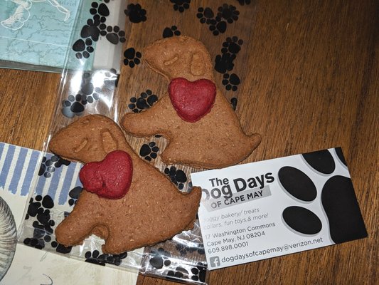 Dog Days of Cape May -- Valentine cookies for my dogs