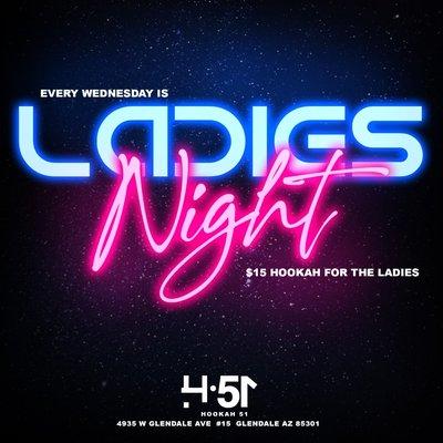 Ladies night every Wednesday