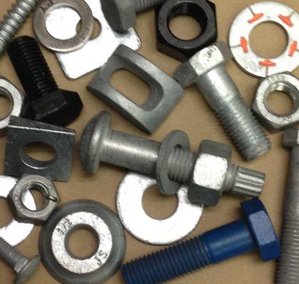 Some of the many Bolts, Screws, Nuts, and Washers...