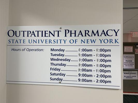 Upstate University Hospital Pharmacy