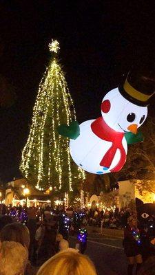 He was the cutest snowman....12.2.16 holiday parade