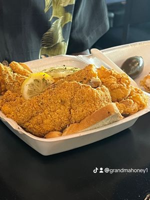 Catfish and shrimp