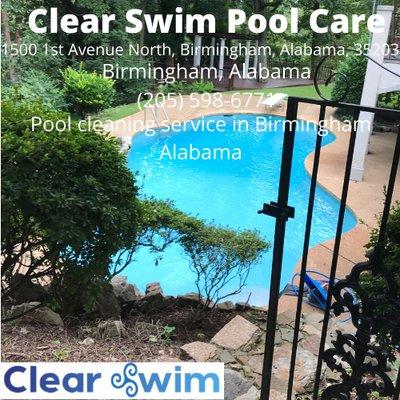 Top Pool cleaner in Birmingham! "Clean Pools and Clear Communication!"#maintenance #poolservice #Birmingham #Hoover #Vestavia #MountainBrook