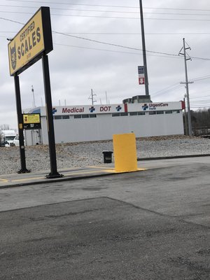 View from the pilot truck stop