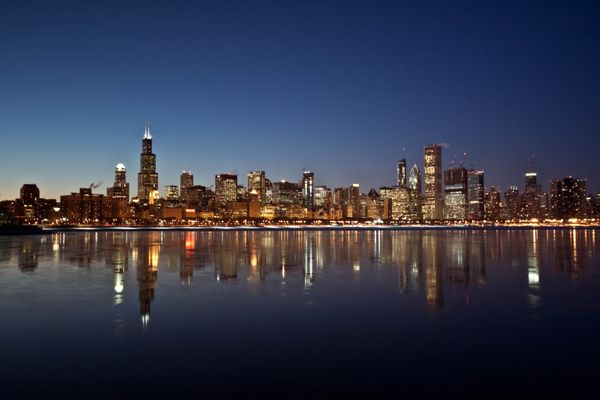 A view of Manhattan on the Hudson.