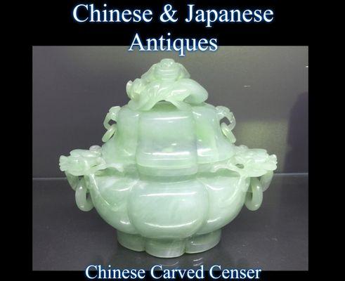 A large selection of Chinese & Japanese Export Porcelain, carvings, & artwork.