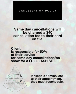 Cancelation Policy