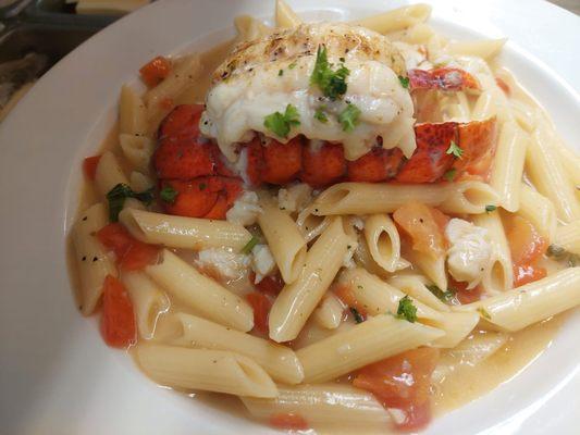 Lobster and Crab Meat Pasta.