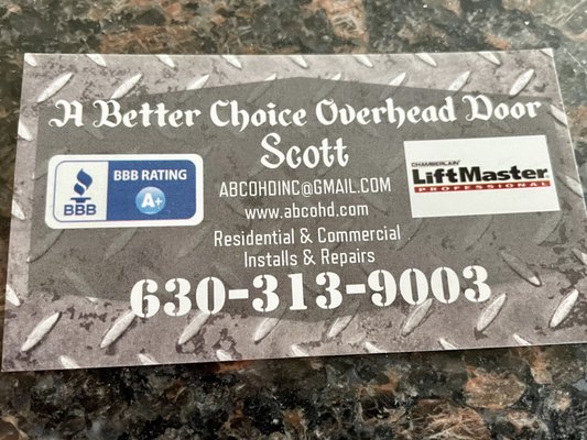 Scott's contact information.