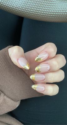 Gold foil nails