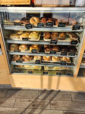 Bagel and muffin selection