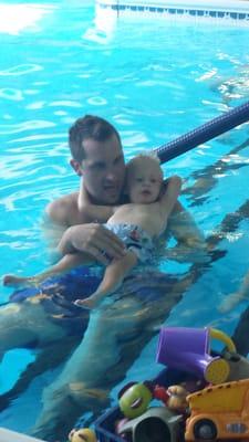 We love Coach Shane! He has helped my son become comfortable with water. Iddy Biddy Pool School has the best coaches!