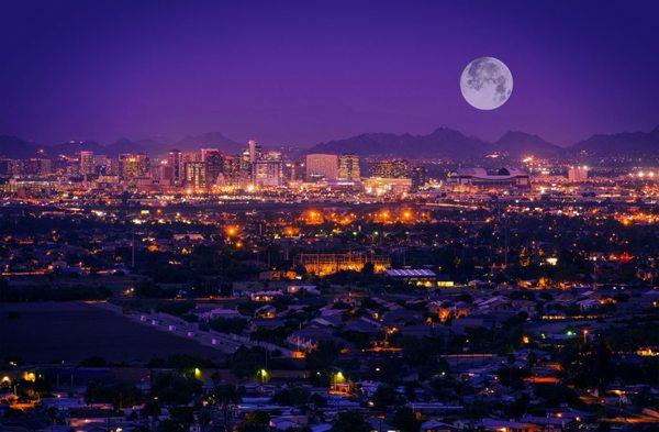 City of Phoenix by night