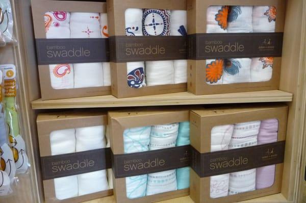 Organic swaddling wraps, very nice for hot summers