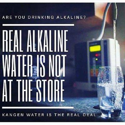 Alkaline water in the stores are not Ionized Kangen water and won't do the trick.