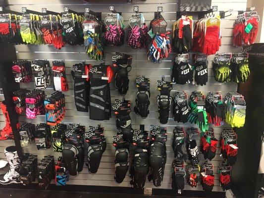 Dirt Bike Apparel and Helmets.