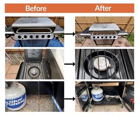 Before & After: GrillShine - Residential Grill Cleaning Services