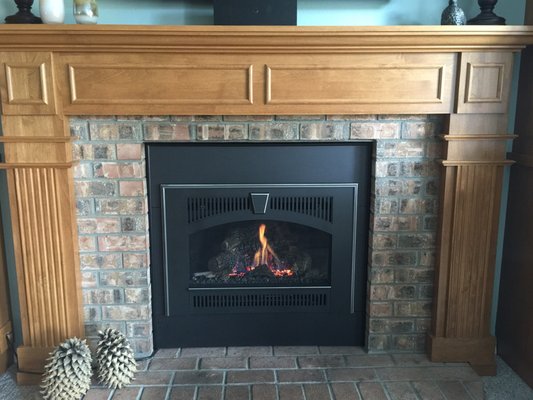 Our natural gas stove purchased at All Seasons. Installed by All Seasons.