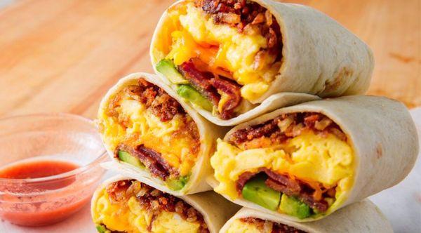 Chorizo breakfast burrito $.6.99