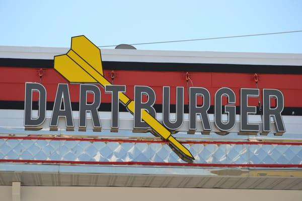 Dart Burger Sign