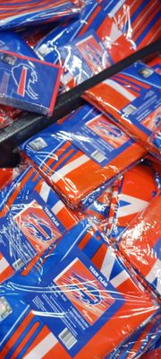 Oh look: Bills Flags for the fans!! BUT it's made in China!!