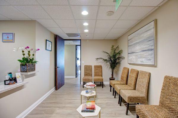 Our waiting room. Most of our patients don't want longer than 5-10 minutes prior to being seen by the doctor.