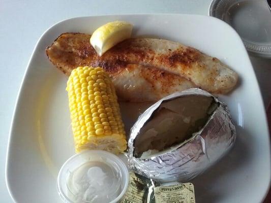 Grilled flounder