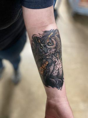 Great horned Owl Tattoo