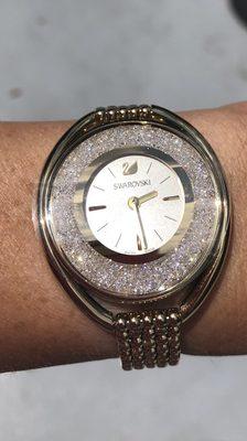 Gold Swarovski Watch