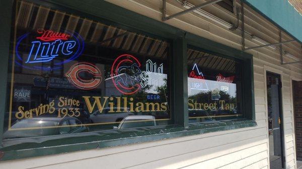 Williams street tap outside....