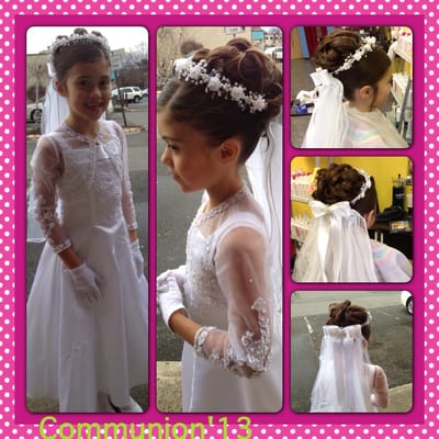 Communion hairdo's