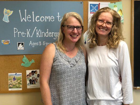 Karen and Jen, church school teachers