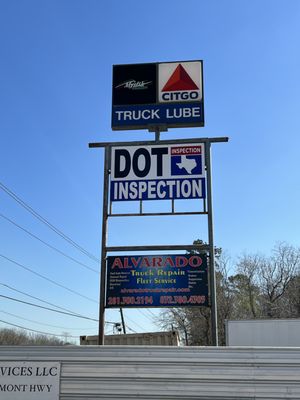 DOT Inspection Center Sign