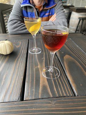 Americano Manhattan and Bianca Negroni