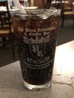 Soda. Cool glass.