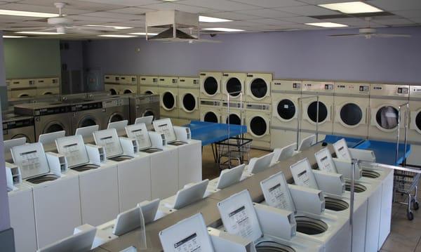 Lots of washers and dryers