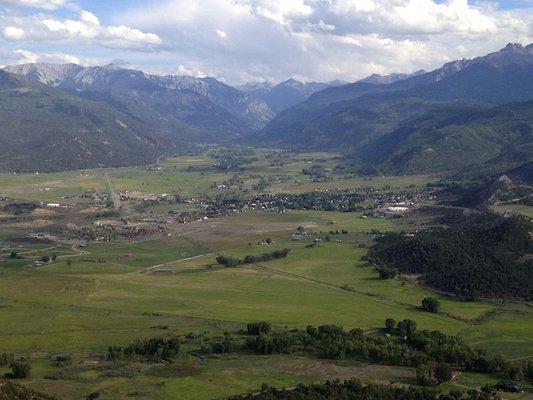 Ridgway, CO from Inspiration Point, Log Hill Mesa