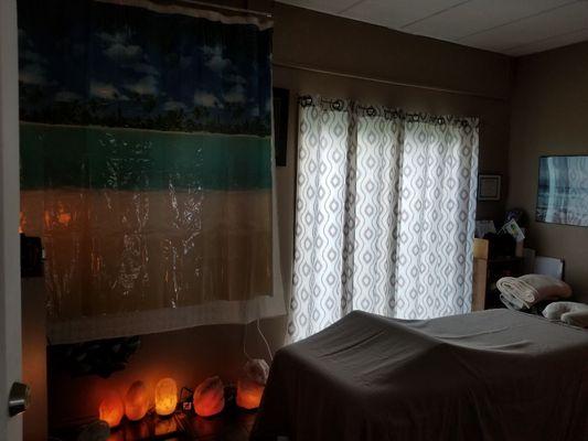 This is the treatment room where I work with you and also show you techniques that you can do yourself to enhance your healing.