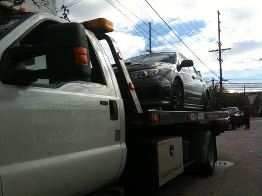 Nick's Flatbed Towing Services for local towing and roadside assistance