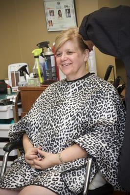 Even the mother of the bride got her hair done at Clipso. Her hair looked gorgeous that day!