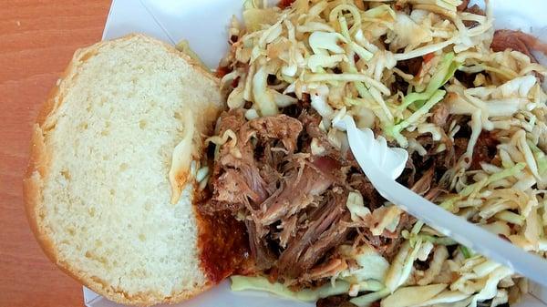 Pulled pork sandwich