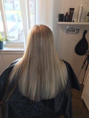 Blonde highlights