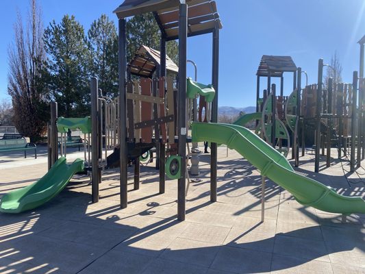 Close up of the smaller playground.