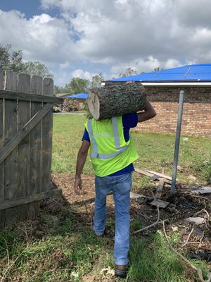 Louisiana hurricane clean-up