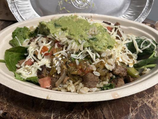 Wholesome Bowl w/Carne Asada