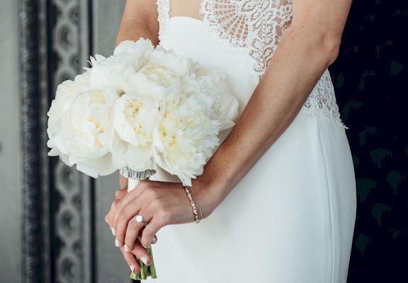 Perfect White Peonies Bouquet