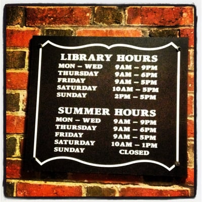 Library hours