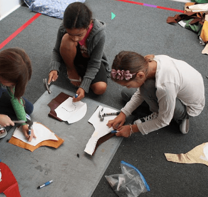 Cutting leather patterns